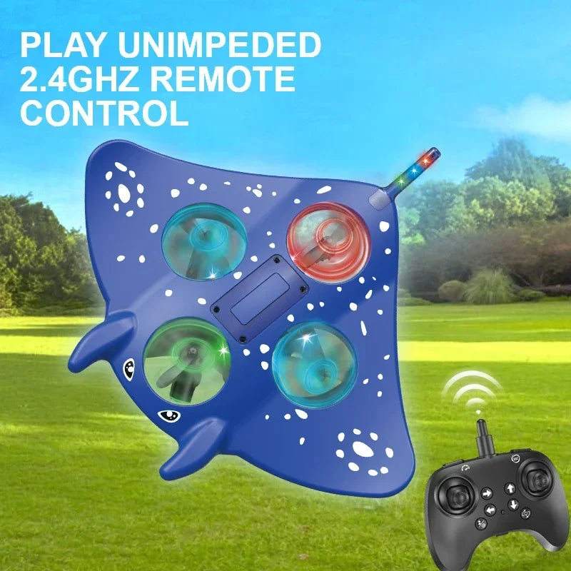 RC Manta Foam Glider &ndash; LED Night Flight Lights for Kids