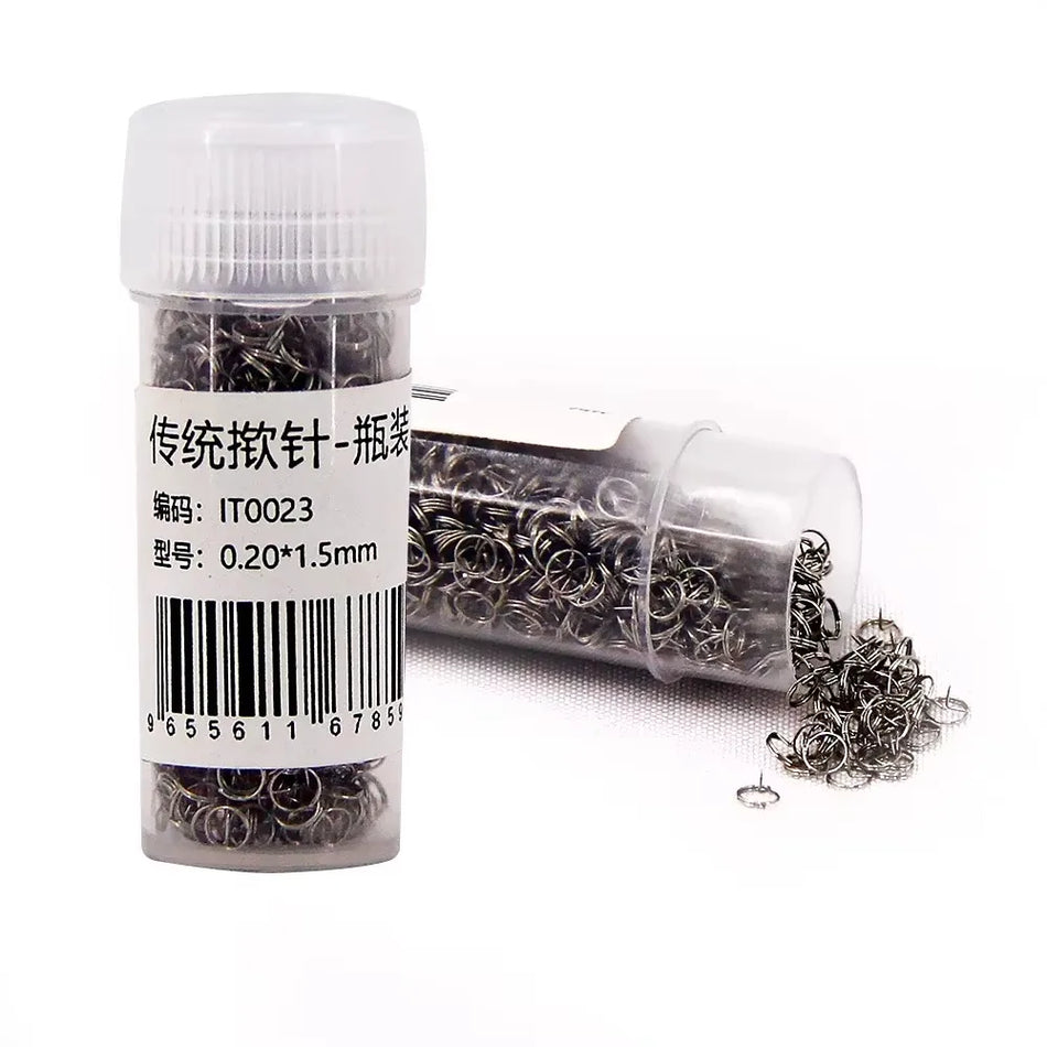 Akupressurnålar för öron i rostfritt stål 2 flaskor