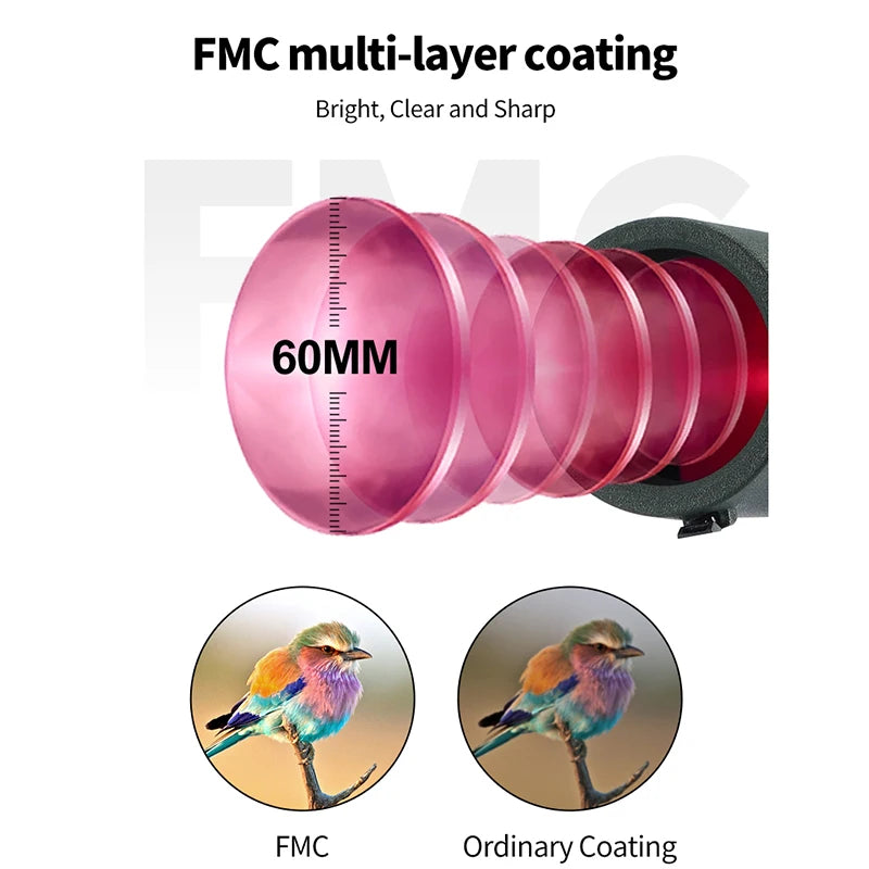 25-75x60 Zoom Monocular Spotting Scope &ndash; Bak4 Prism