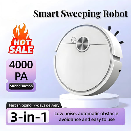 New 4000Pa 3 in 1 Smart Robot Vacuum &ndash; Strong Suction
