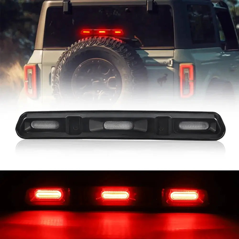 LED Third Brake Light for Ford Bronco 2021 2022 2023 High Mount Light 3rd Brake Lamp Rear Stop Light Tail Lamp by InterCyprus Trading Ltd