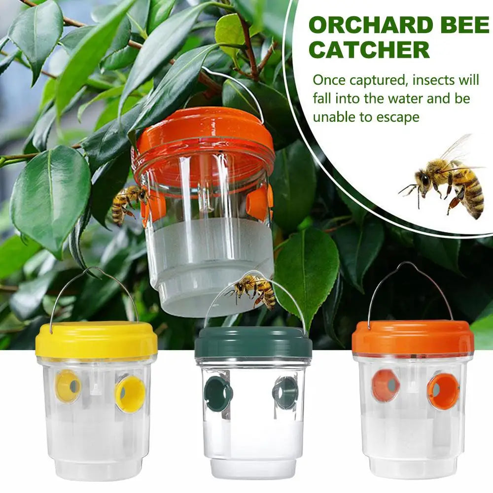 Wasp Trap Reusable Dual Entry Design - Harmless to Bees