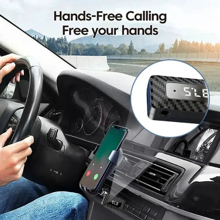 Car Bluetooth 5.3 FM Transmitter USB Wireless Audio Adapter With MIC Hands-Free Calling Music For Car Audio by InterCyprus Trading Ltd