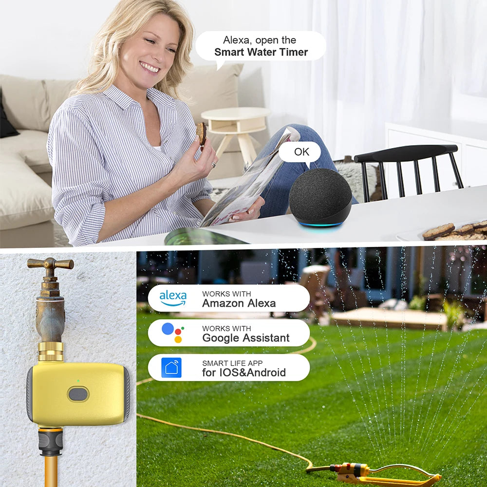 Tuya Smart No Zigbee Digital Water Timer &ndash; Rain Sensing