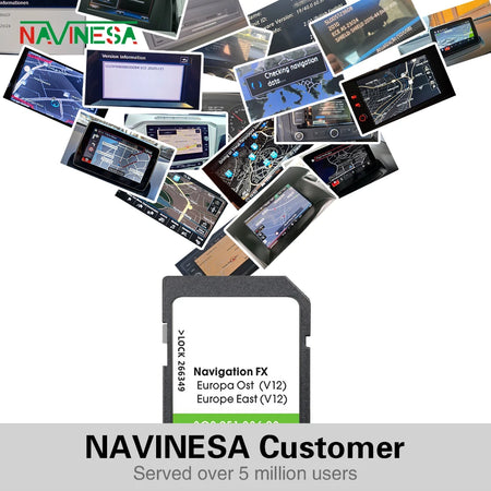 VW RNS 310 East Europe Map Card 8GB &ndash; East Europe Maps