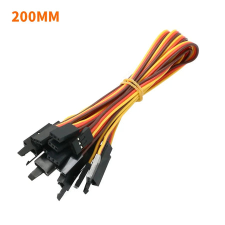 10Pcs 100 /150 / 200 / 300 / 500 / 1000mm Anti-loose 60 Core Servo Extension Lead Wire Cable For RC Futaba JR Male to Female by InterCyprus Trading Ltd