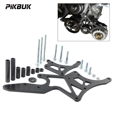 Anodized Aluminum Serpentine Alternator Bracket for GM LS 1999-2013 by InterCyprus Trading Ltd
