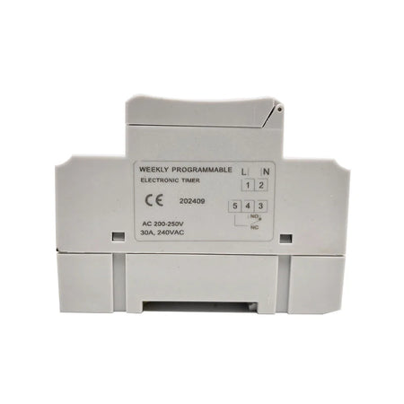 Din Rail Programmable Digital Timer Switch &ndash; Weekly Scheduling Control