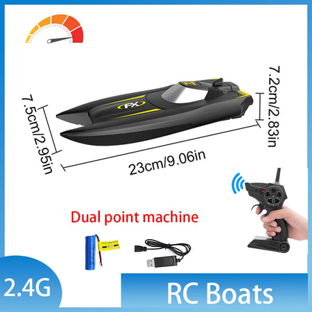 High-Speed 2.4G Remote Control Racing Speedboat for Kids