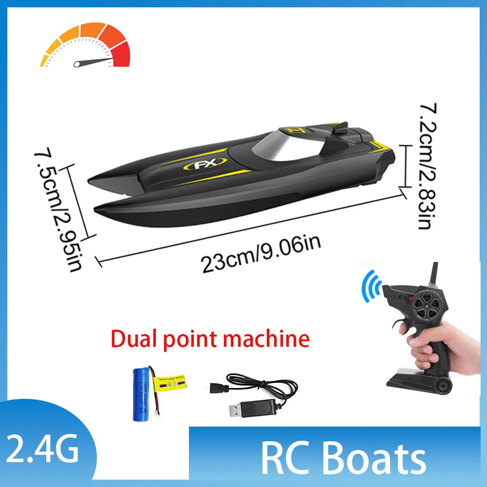 High-Speed 2.4G Remote Control Racing Speedboat for Kids