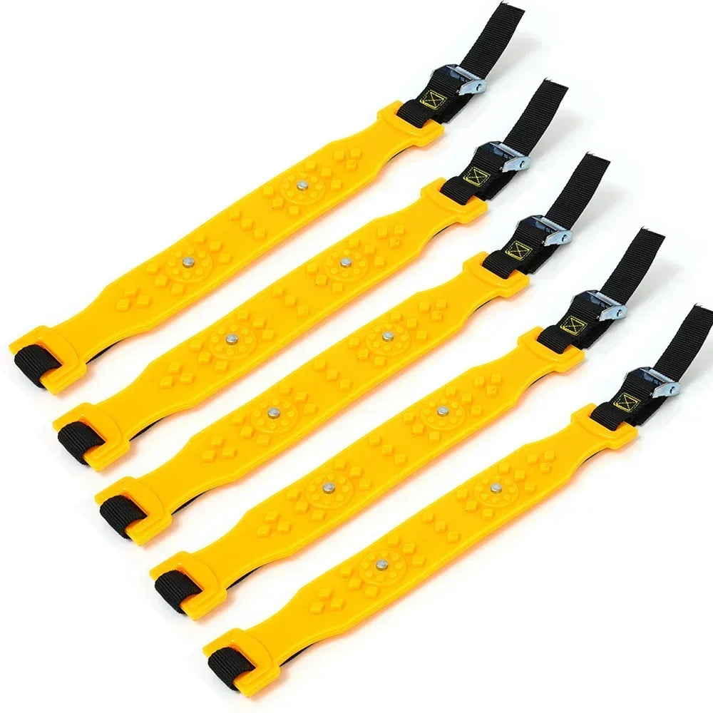 Car Snow Chains Emergency Tire Chains &ndash; Winter Traction 5pcs