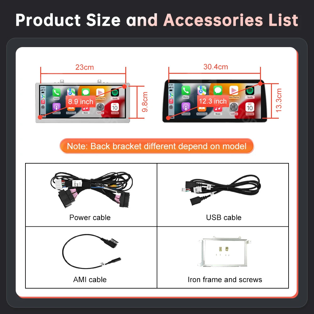 RoadTop 1920x720 Wireless CarPlay &ndash; Airplay Mirror Link