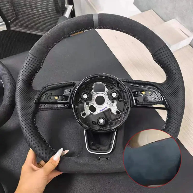 For Audi A4 B9 A3 8Y RS3 RS4 S3 S4 Customizable Steering Wheel - Performance Accessories for Specific Models by InterCyprus Trading Ltd