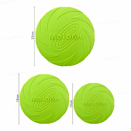 OUZEY Bite Resistant Flying Disc Toy for Dogs - Interactive Training &amp; Outdoor Fun