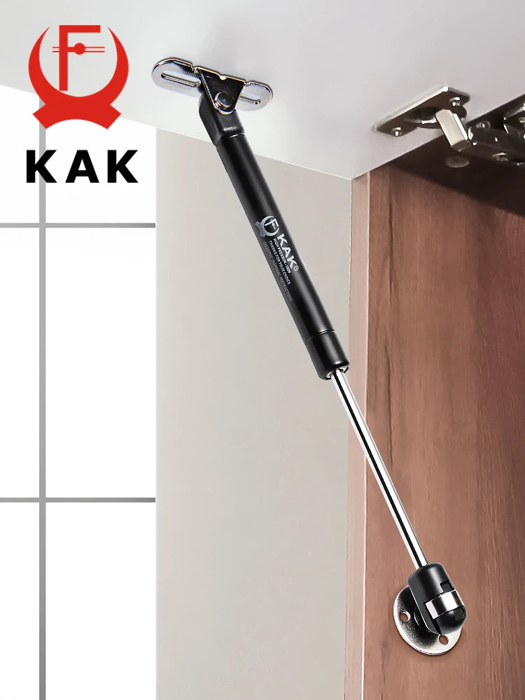 KAK 8 шт. Газовые пружинные петли для кухонных шкафов с мягким закрыванием, газовые подъемные гидравлические петли, поддержка крышки, фурнитура для игрушечных ящиков 6-15 кг