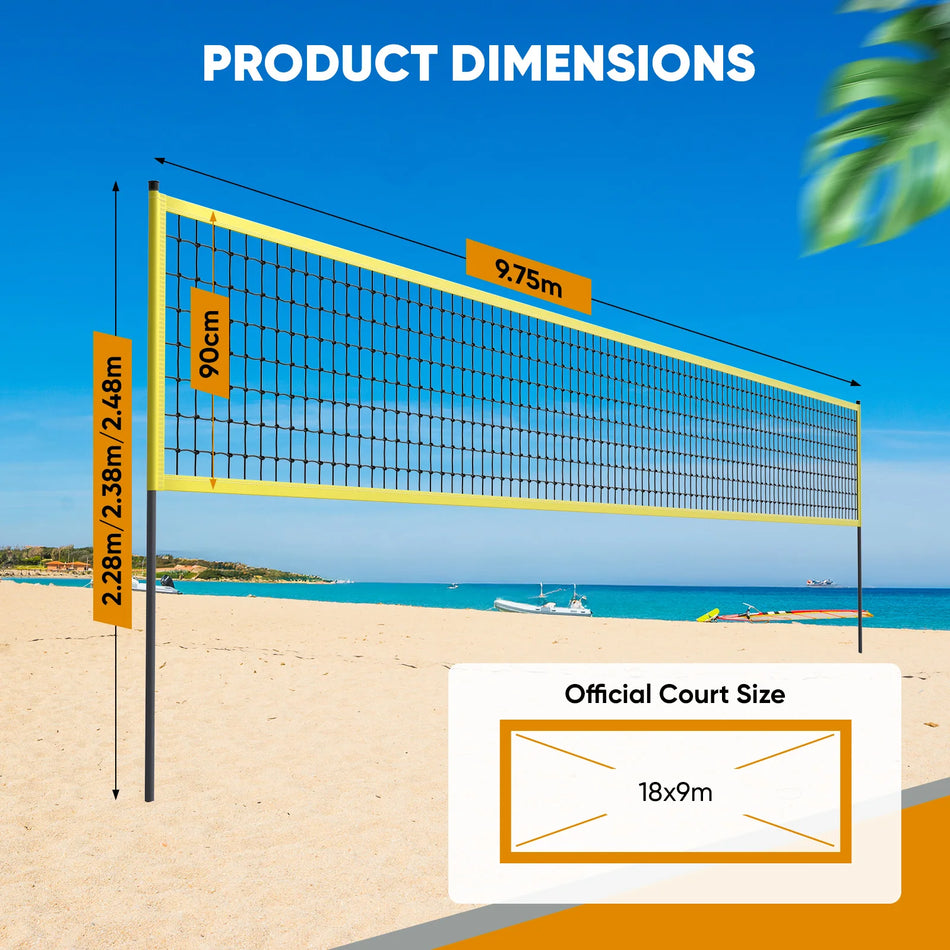 Set de antrenament cu plasă de volei pliabilă portabilă Pro