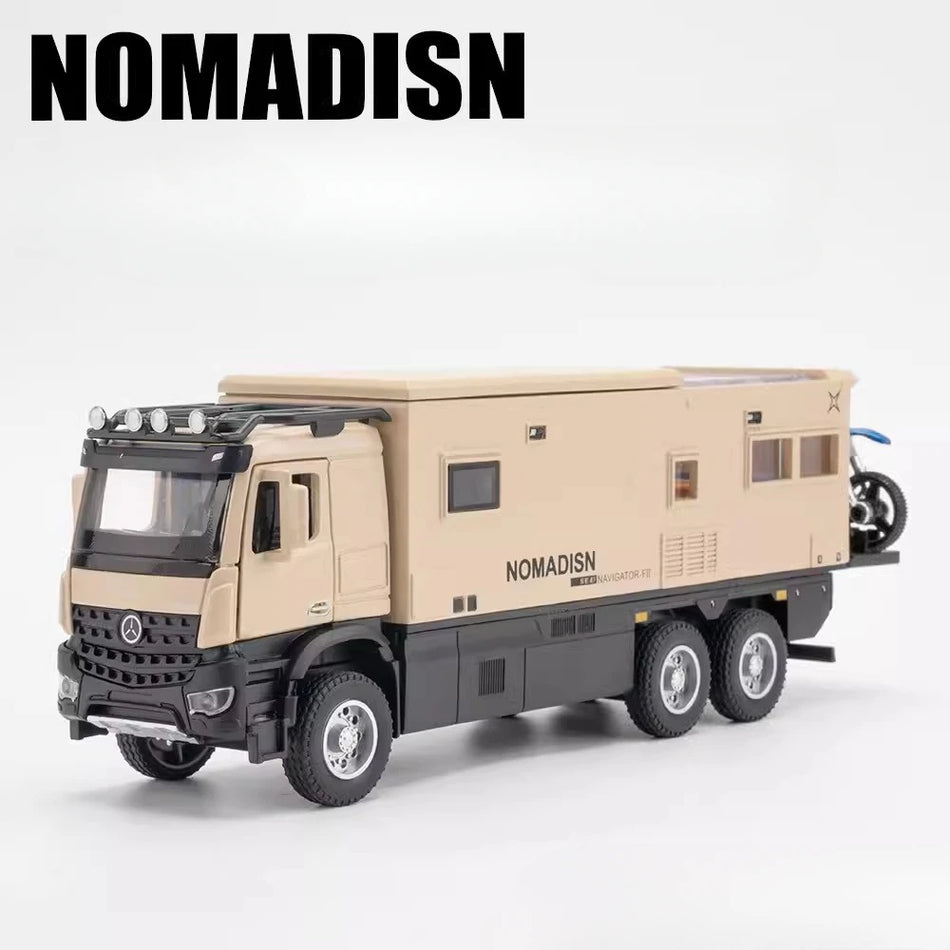 1/24 Κλίμακα Μεταλλικό Αυτοκίνητο RV Με Πίσω Τράβηγμα Και Φώτα