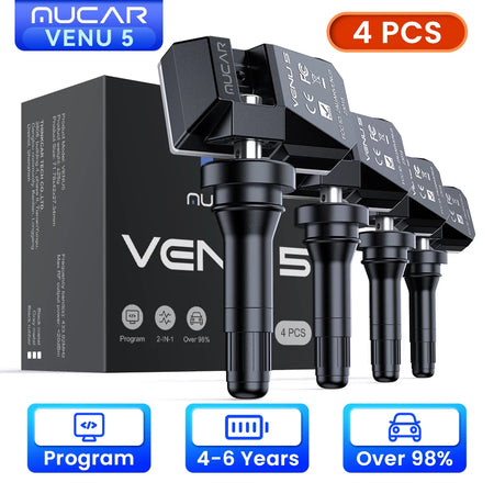 MUCAR VENU 5 Sensor TPMS &ndash; Dual Frequency Technology 4 PCS MUCAR VENU 5 / United States