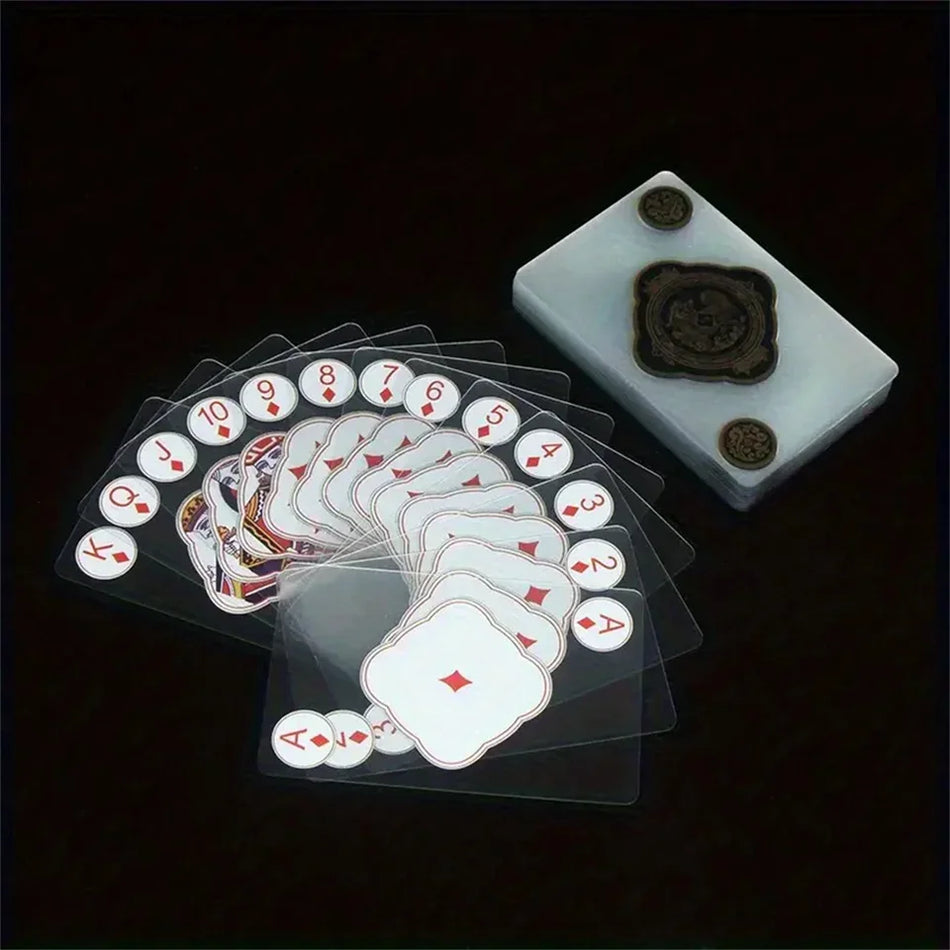 Waterproof Transparent PVC Playing Cards Poker Blackjack