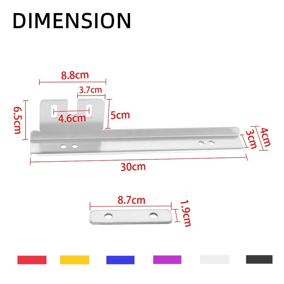Cadru pentru plăcuță de înmatriculare, suport din aluminiu pentru Honda Civic, bara frontală, ajustabil LPF-1002
