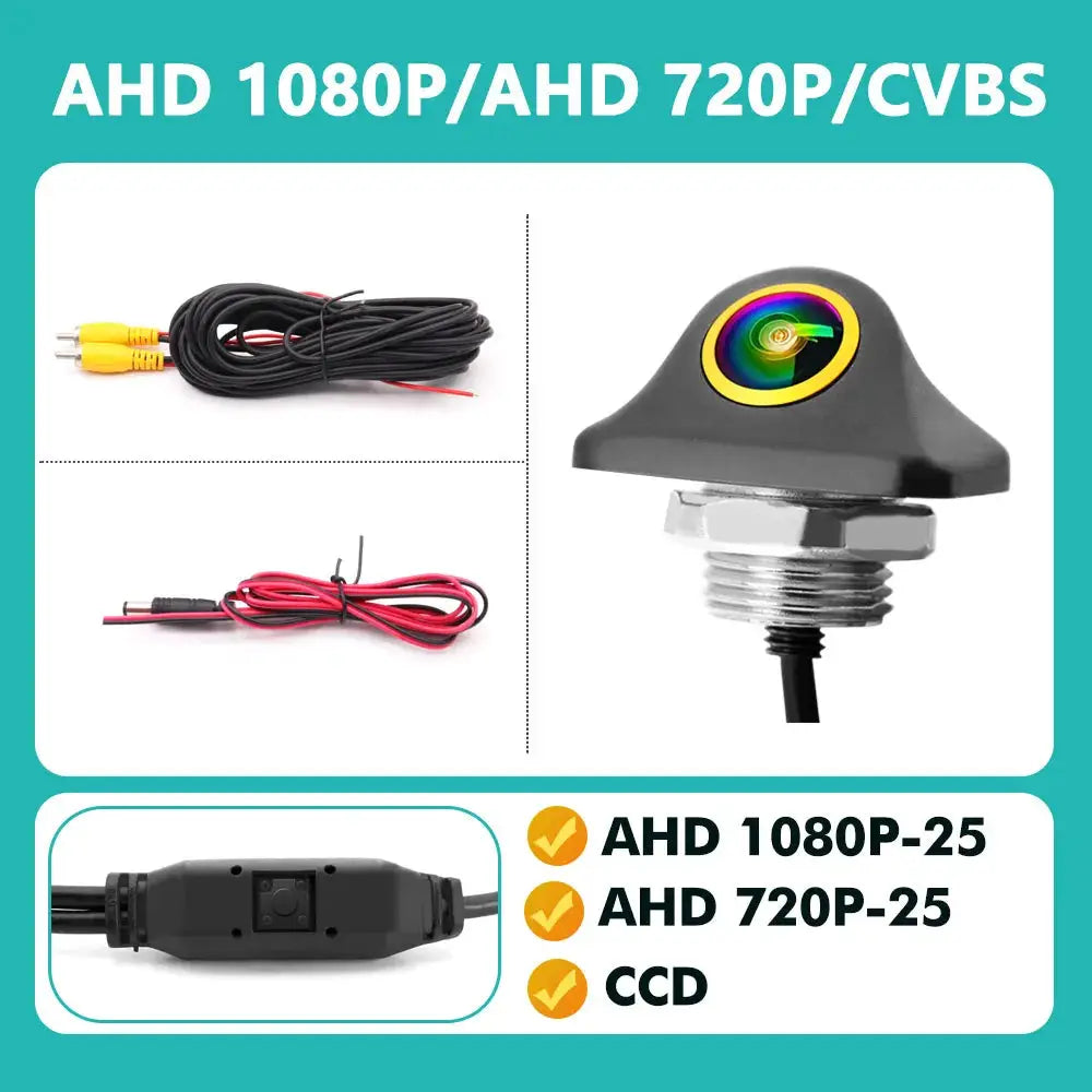 SMARTOUR 4 Signal 1080P High-definition Night Vision AHD Car Reversing Camera General Motors Rear Parking Cam with Button Switch by InterCyprus Trading Ltd