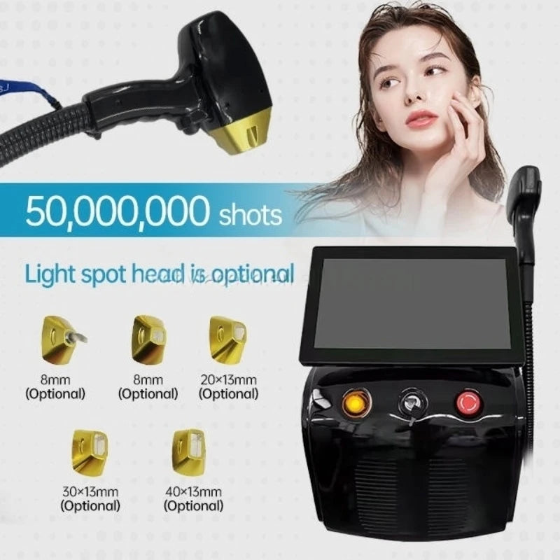 Epilador láser de triple onda 4K 755-808-1064nm con hielo de titanio