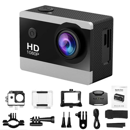 Mini 1080P Sports Camera &ndash; Waterproof and Shockproof Design black / NONE