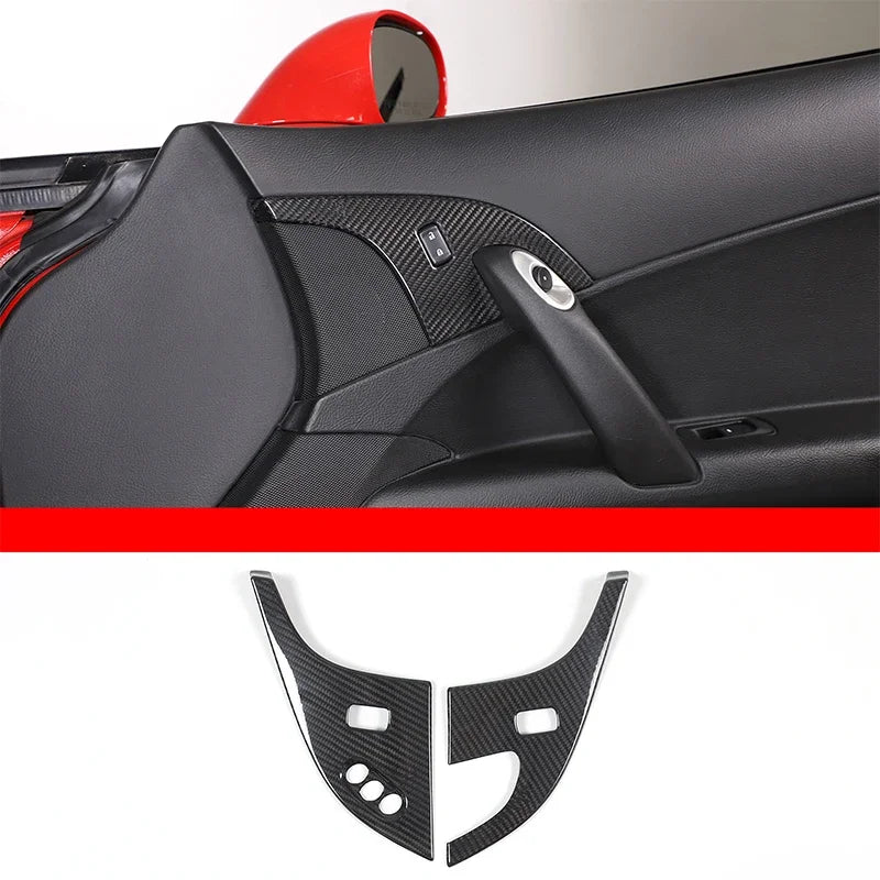 Kit panou blocare copii interior fibră de carbon Corvette C6 2 bucăți