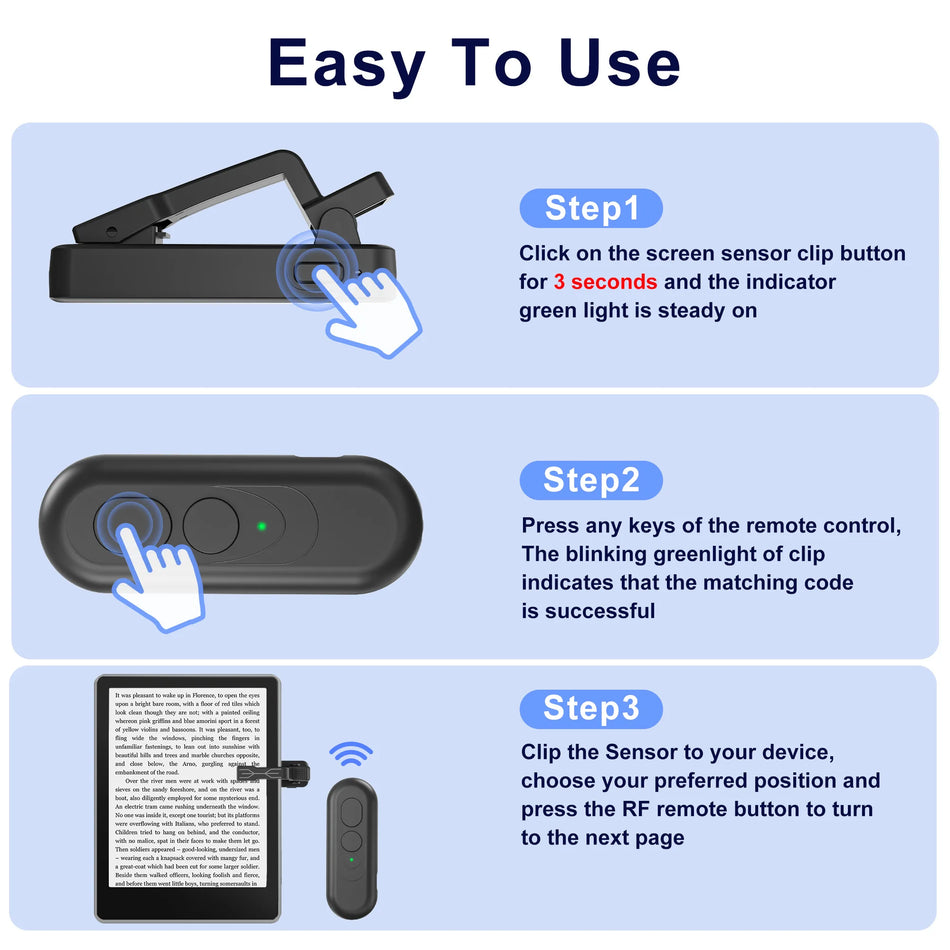 Automatic Remote Control Page Turner &ndash; Wireless Page Turn