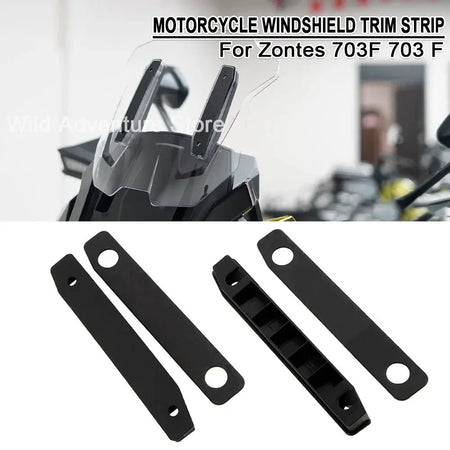 For ZONTES 703F 703 F Motorcycle Windshield Trim Strip ABS WindScreen Bracket For Zontes 703F All years Wind shield Accessories by InterCyprus Trading Ltd