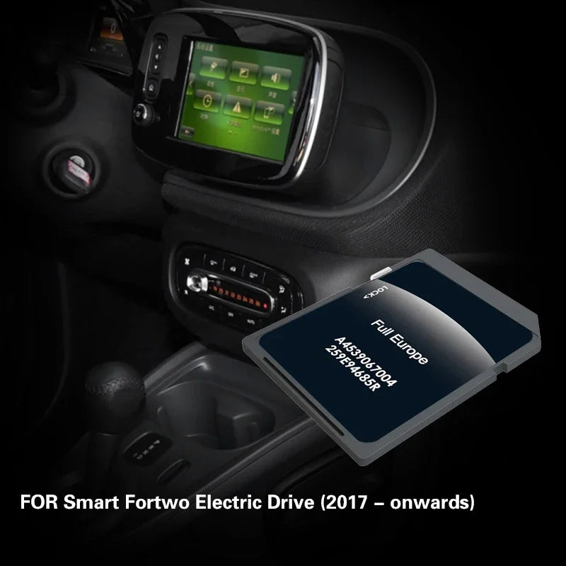 NAVINESA Naving Card For Smart Fortwo 16GB &ndash; Europe Maps CHINA / for Fortwo Electric