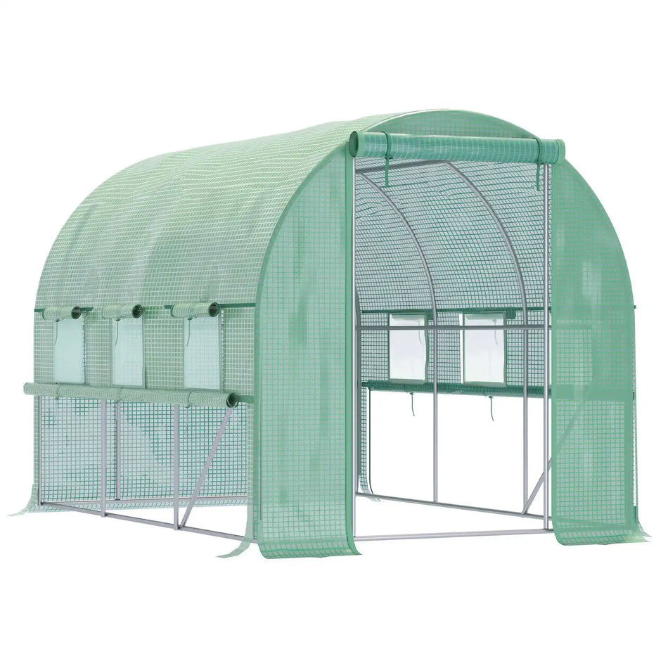 Film Greenhouse 2.95x2x2m Walk In Tunnel With 6 Windows UV