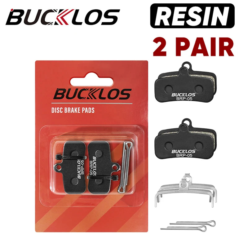 BUCKLOS Resin Disc Brake Pad Shimano D02S &ndash; Wear-Resistant Resin 2Pairs