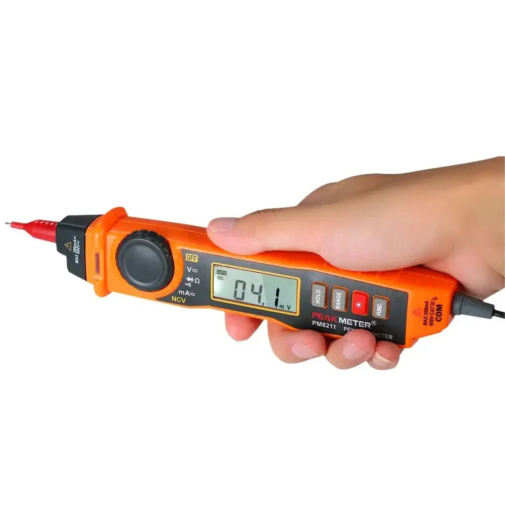PEAKMETER PM8211 NCV Multimeter Pen Type for Auto Range and Non-Contact ...