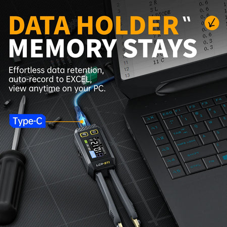 FNIRSI LCR-ST1 Bridge Tweezers &ndash; Precision LCR SMD ESR Tester and Measurement Tool