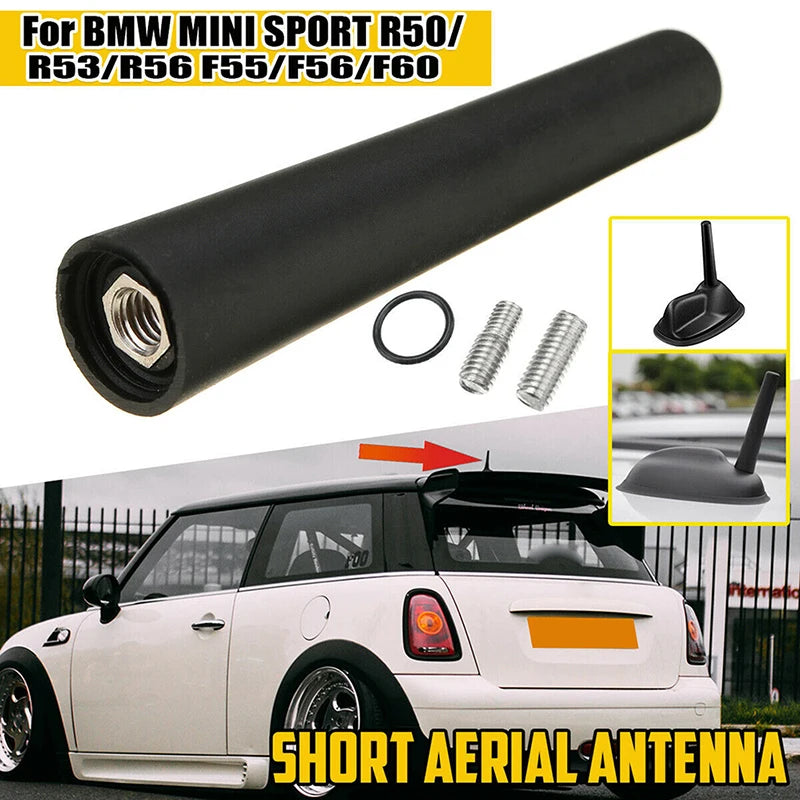 MINI Dachantenne 83mm kurz AM FM, schwarzes Plastik für R50 R53 R56 R60