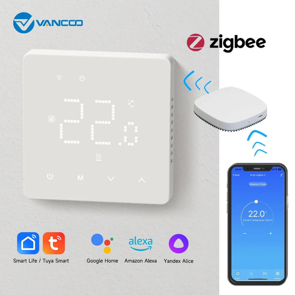 Zigbee Thermostat Tuya WiFi &ndash; Works With Alexa Google Home