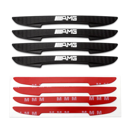 4PCS Black Car Door Edge Guard Protector Strips for Mercedes Benz AMG W204 W205 W211 W212 W213 A S M B C E R G Class