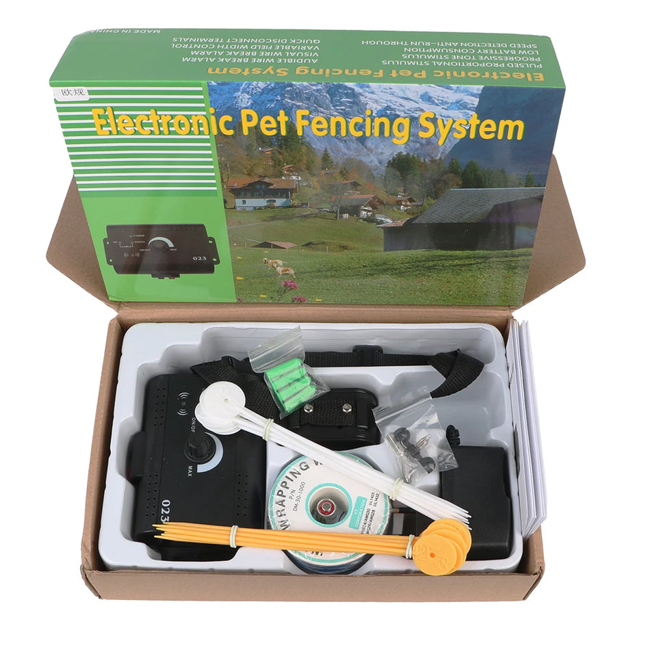 Waterproof Electric Dog Fence System With Shock Collar For Pets