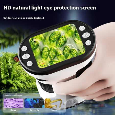 Kids Microscope Biological Kit &ndash; 1000x Magnification with LED Photo and Video Function