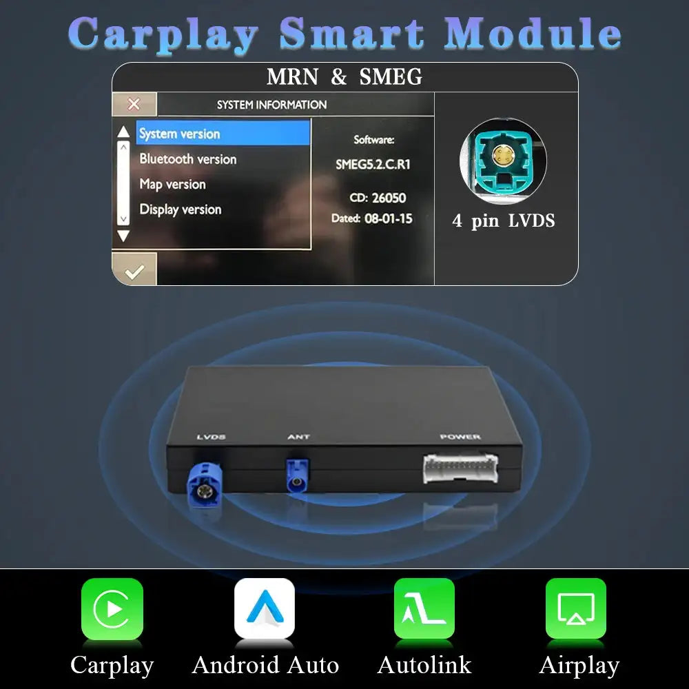 Autotop Wireless CarPlay Android Auto Converter For Peugeot For Peugeot  Citroen  DS / GERMANY