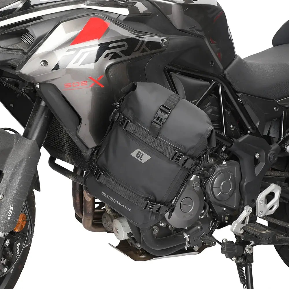 Rhinowalk 2 PCS Motorcycle Crash Bar Bag 100%Waterproof Universal Motor Dry Bumper Bag 6L Pannier Side Bag Tool Pack Summer by InterCyprus Trading Ltd