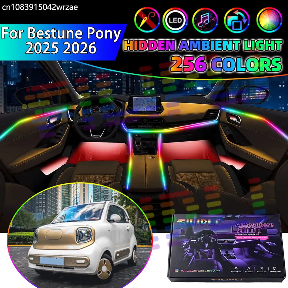 Interior LED Ambient Strips With App Control for Bestune Pony Y300