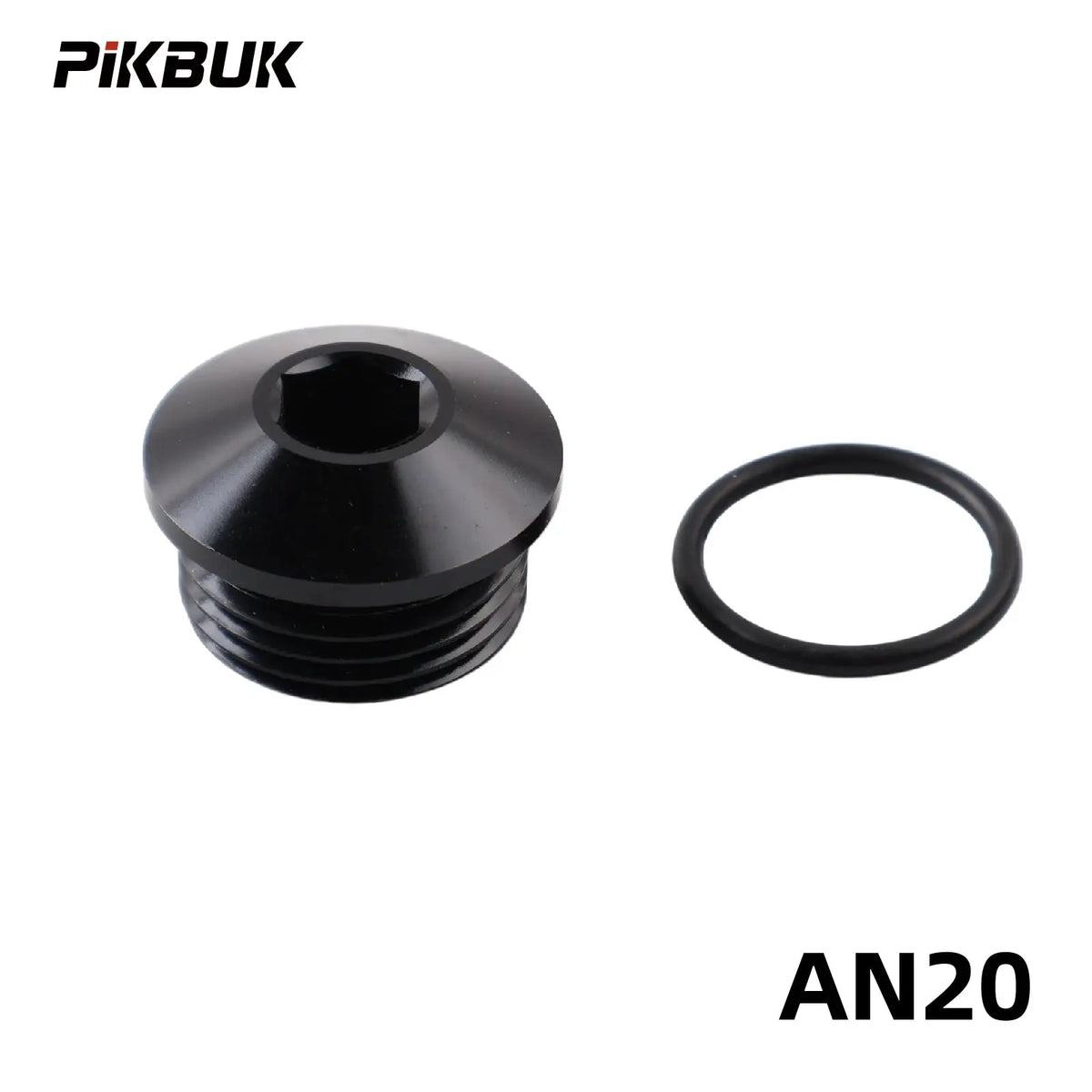 PIKBUK Aluminum AN6 8 10 12 16 20 AN ORB O-Ring Seal Boss Port Socket Port Plugs Slimline Block Off Fitting Adapter by InterCyprus Trading Ltd