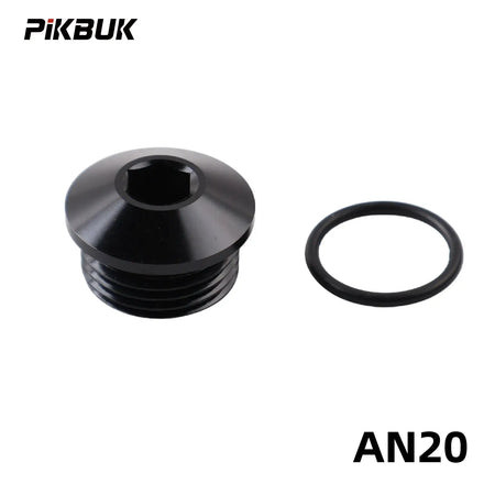 PIKBUK Aluminum AN6 8 10 12 16 20 AN ORB O-Ring Seal Boss Port Socket Port Plugs Slimline Block Off Fitting Adapter by InterCyprus Trading Ltd
