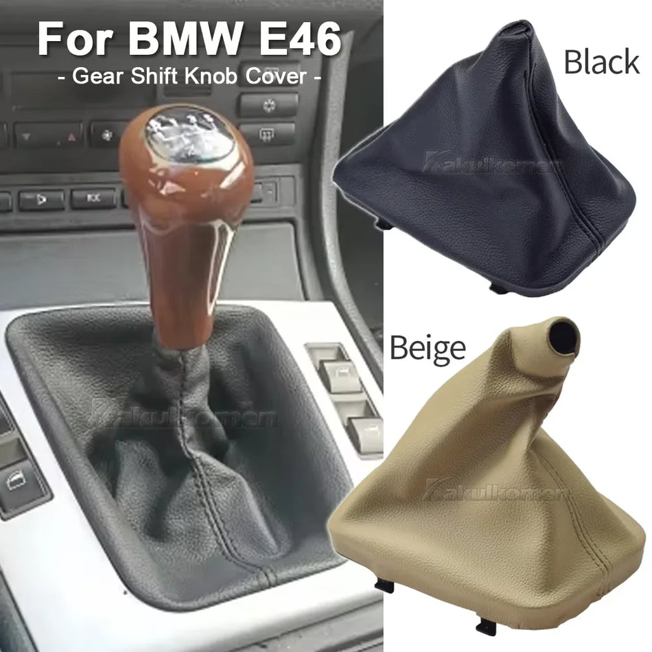 BMW E30 E36 E39 E46 E60 E81 E82 E87 E88 E90 jaoks nahast käigukangi nuppude kate
