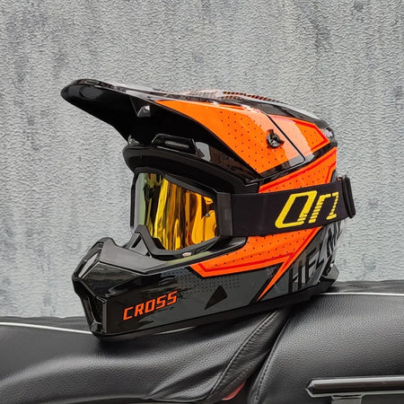 Off Road Racing Motorcycle Helmet &ndash; Full Face Protection 10 / XL