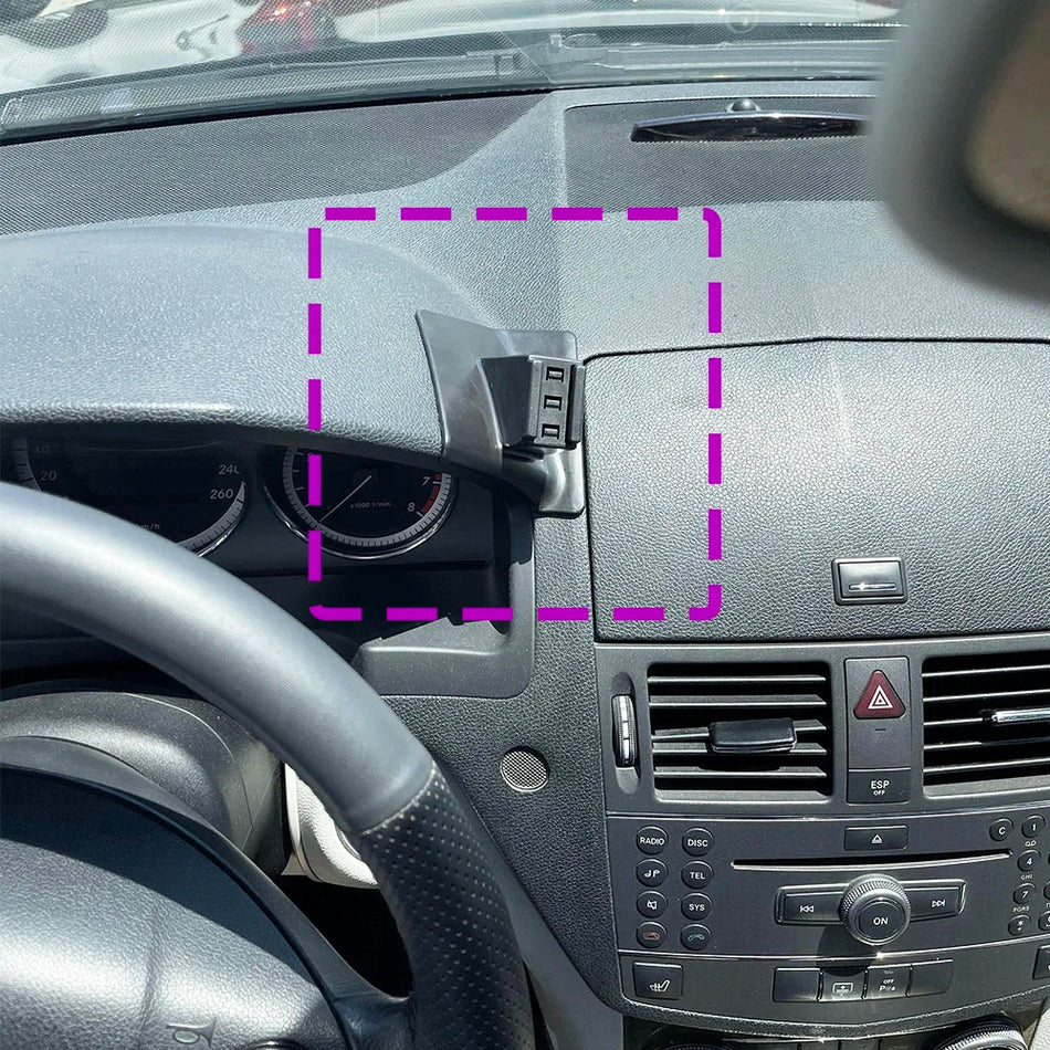 Mercedes C-klass W204 telefonhållare med trådlös laddning