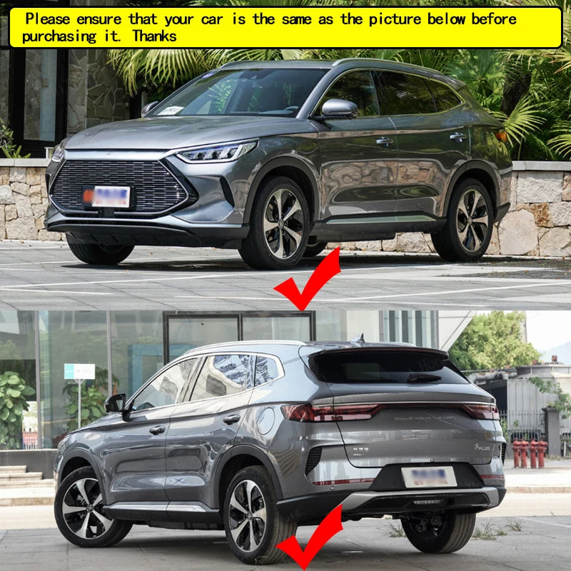 4 Piezas de Guardabarros de ABS Negros para BYD Song Plus EV DMI 2020-2023
