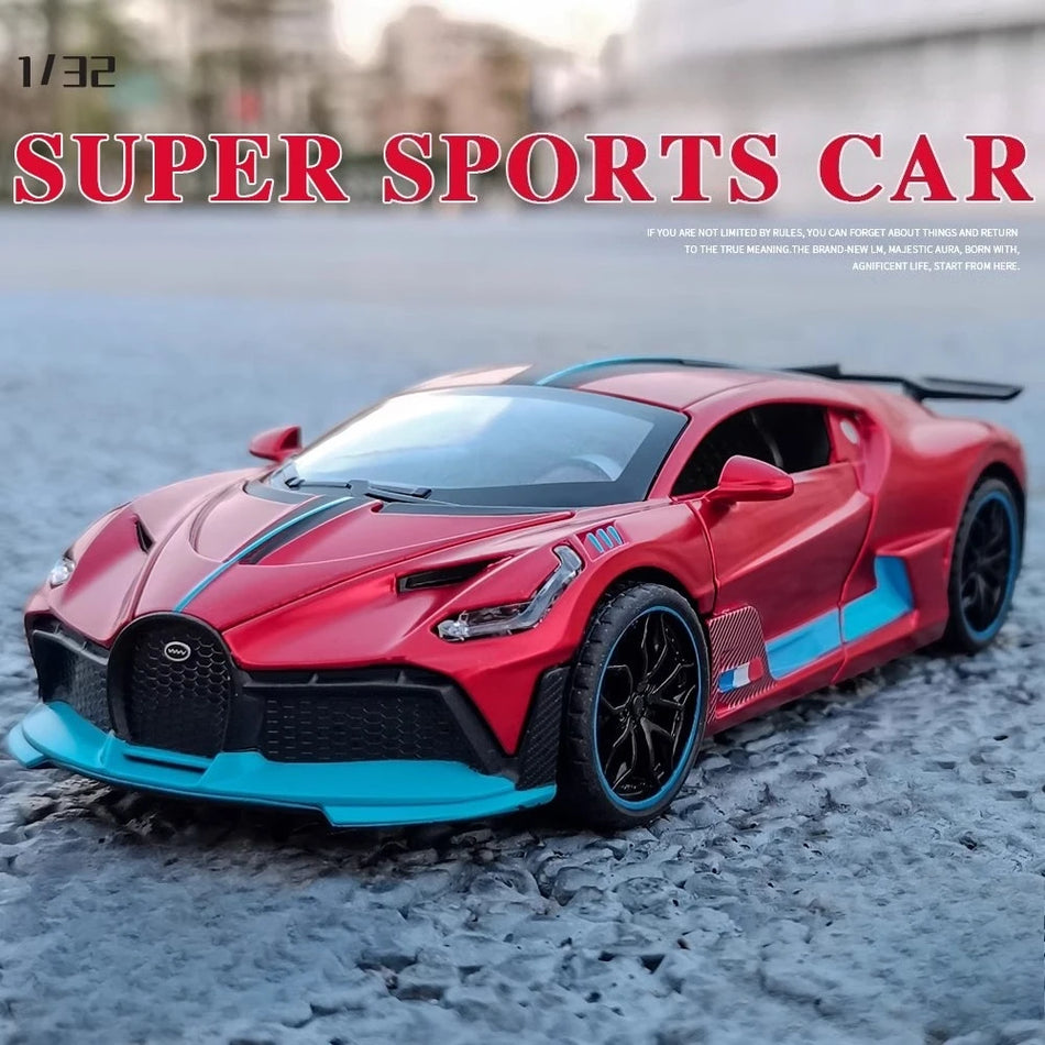 1:32 Merilni Die-Cast Avtomobilski Model Z Zvokom In Svetlobo Za Divo Bolide